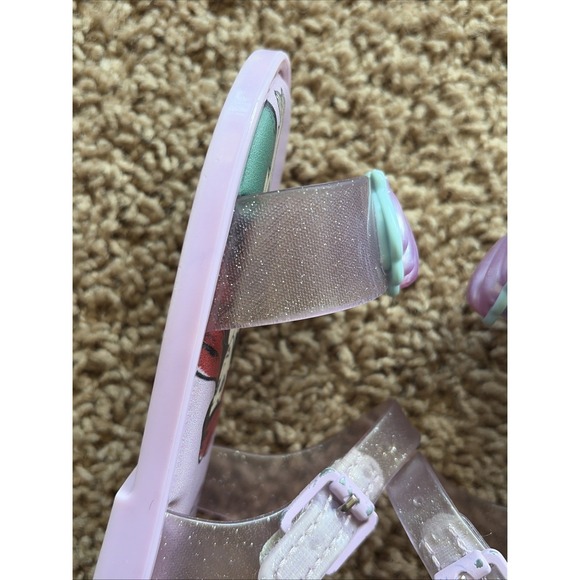 Mini Melissa Disney Mar Sandal Princess Ariel Little Mermaid Sandals Shoes 8 - Picture 10 of 16